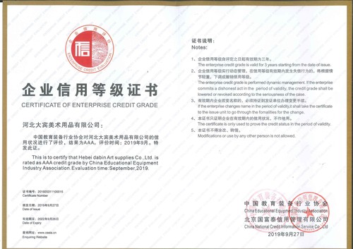企业信用等级证书